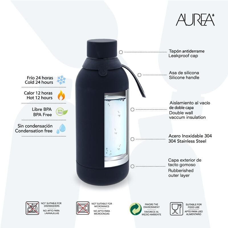 Imagen 2 - Botella Termica Black World Map 710Ml