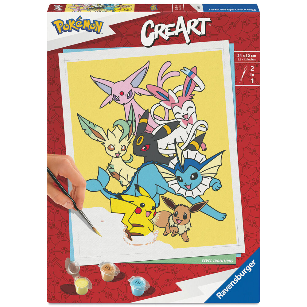 Imagen 1 - Kit De Pintura Creart Legendarios Pokemon Adulto