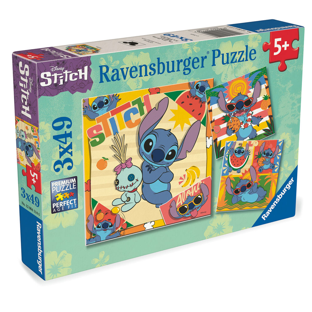 Imagen 2 - Puzzle Stitch Disney 3X49pzs