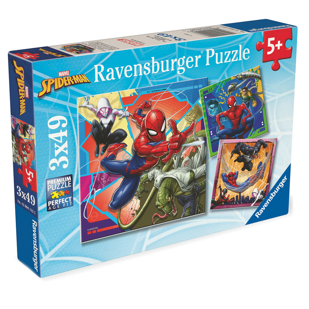 Imagen 1 - Puzzle Spiderman Marvel 3X49pzs