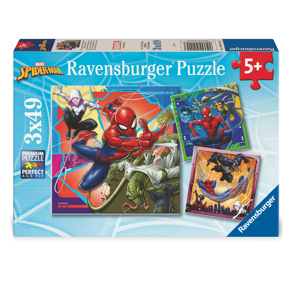 Imagen 2 - Puzzle Spiderman Marvel 3X49pzs