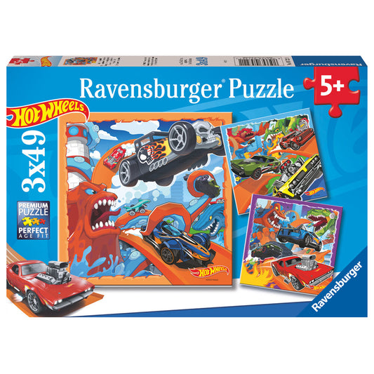 Imagen 1 - Puzzle Hot Wheels 3X49pzs