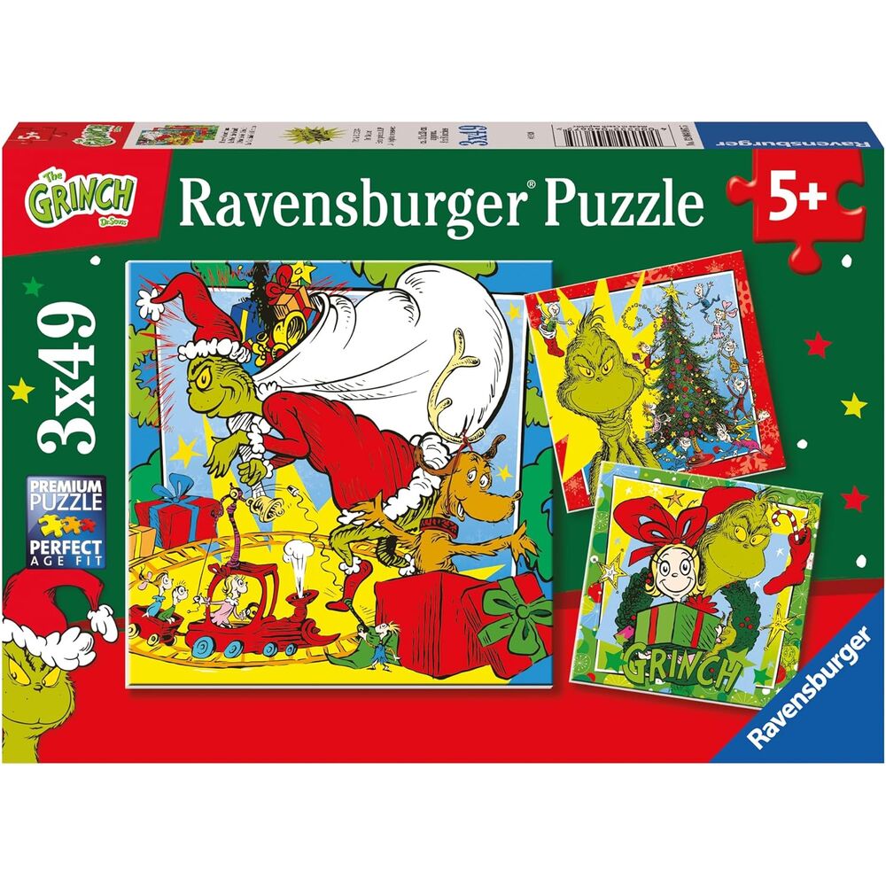 Imagen 1 - Puzzle El Grinch 3X49pzs