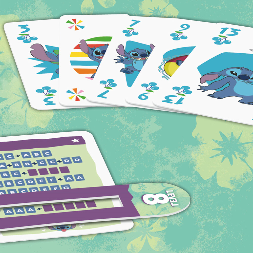 Imagen 2 - Juego De Cartas Level 8 Stitch Disney