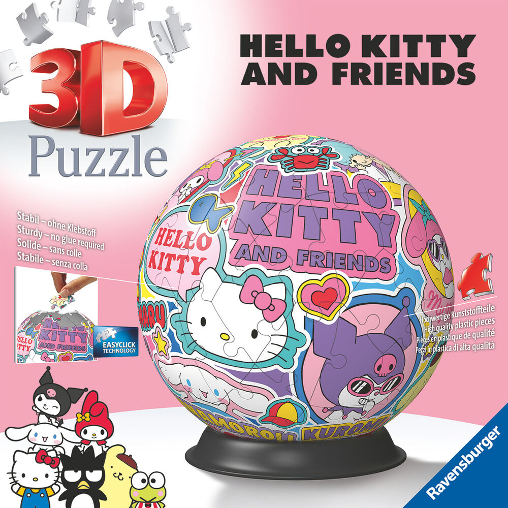 Imagen 4 - Puzzle 3D Hello Kitty 72Pzs