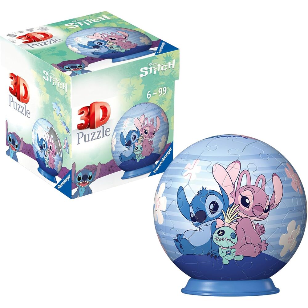 Imagen 1 - Puzzle 3D Angel &#38; Stitch Disney 54Pzs