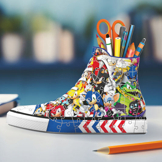 Imagen 2 - Puzzle 3D Portalapices 3D Zapatilla Sonic The Hedgehog 112Pzs