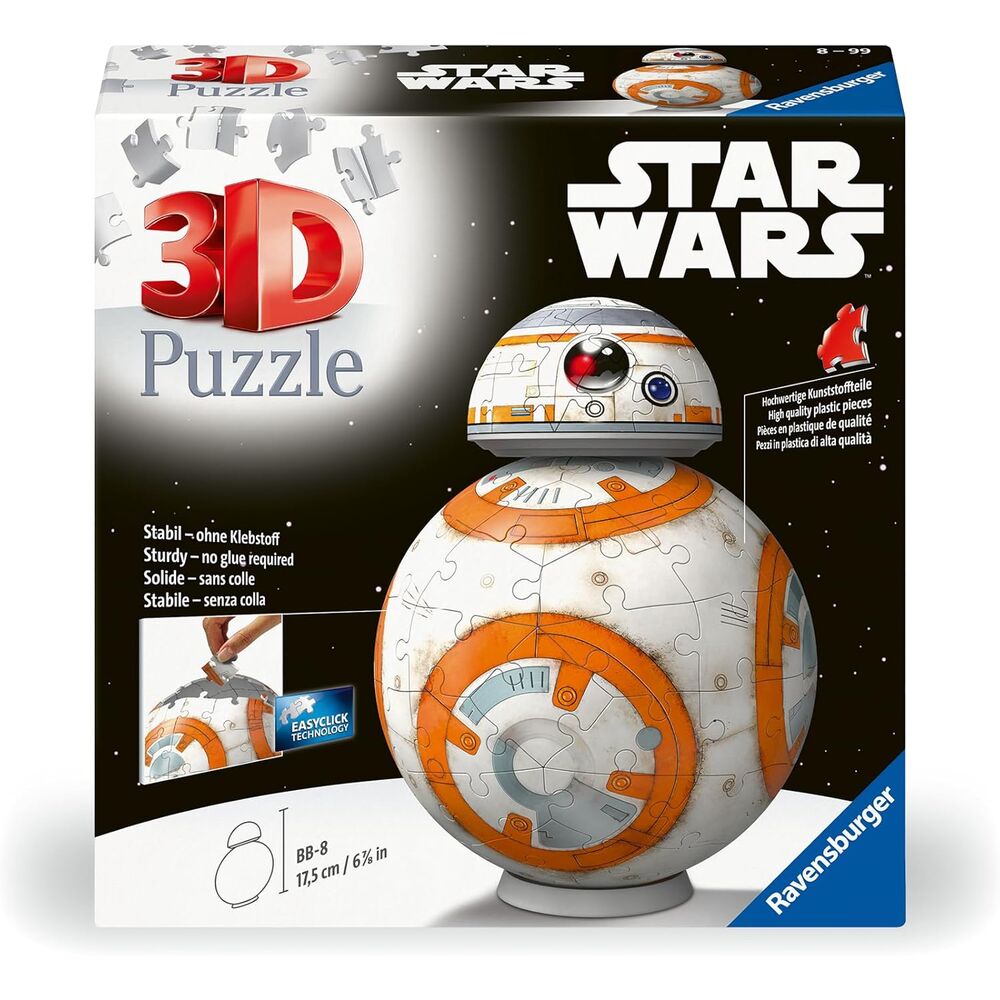 Imagen 2 - Puzzle 3D Bb8 Star Wars 104Pzs