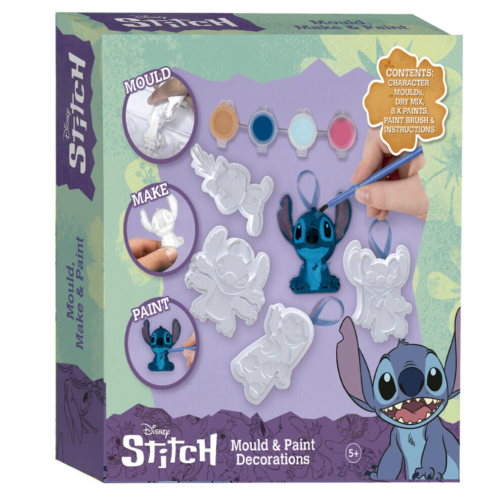 Imagen 1 - Set De Escayola Para Moldear Y Pintar Stitch Disney