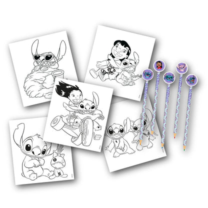 Imagen 2 - Libro Colorear + Lapices Stitch Disney