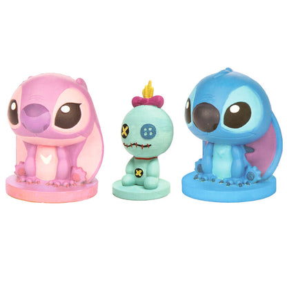 Imagen 2 - Set 3 Figuras De Escayola Para Pintar Stitch Disney