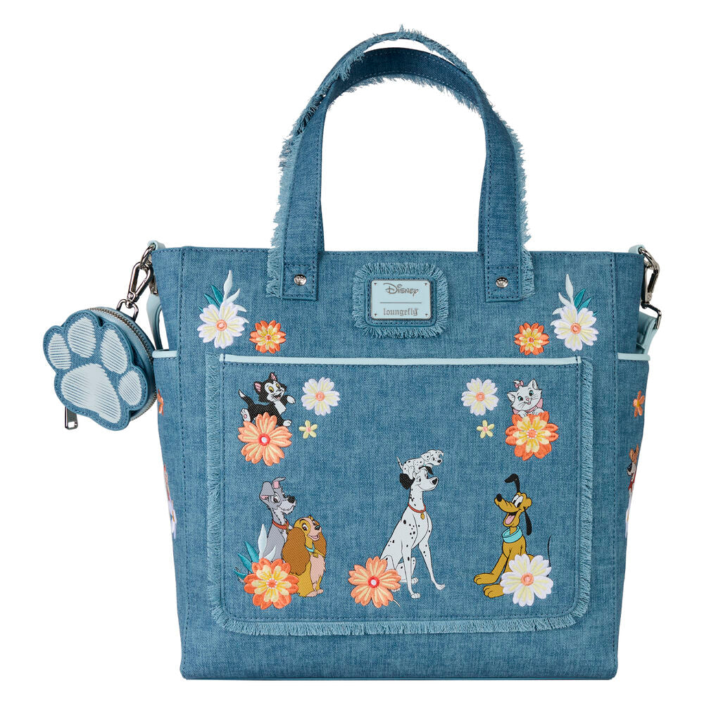 Imagen 1 - Bolso Mochila + Monedero Denim Disney Loungefly