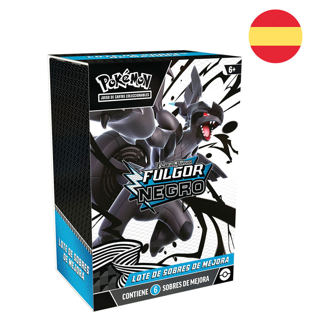 Imagen 1 - Juego Cartas Coleccionables Booster Bundle Fulgor Negro Pokemon Español