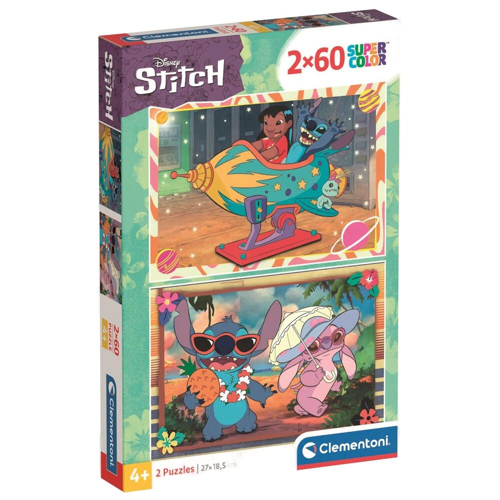 Imagen 1 - Puzzle Stitch Disney 2X60pzs