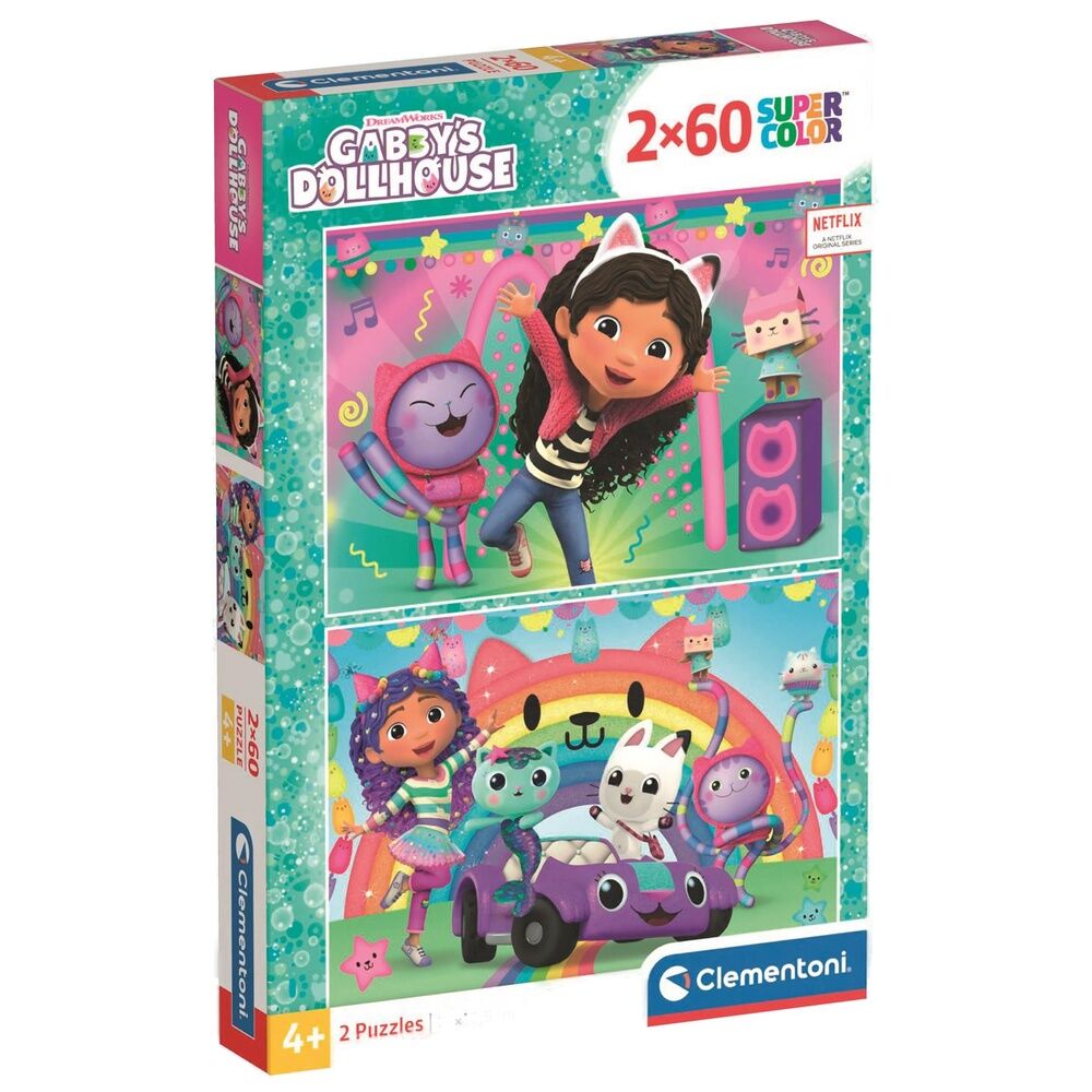 Imagen 1 - Puzzle La Casa De Muñecas De Gabby 2X60pzs