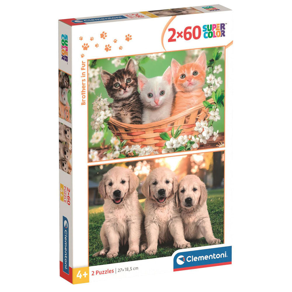 Imagen 1 - Puzzle Hermanos De Piel 2X60pzs