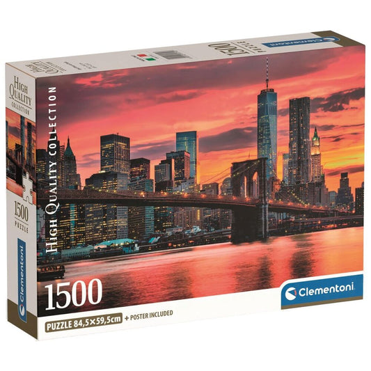Imagen 1 - Puzzle East River At Dusk High Quality 1500Pzs