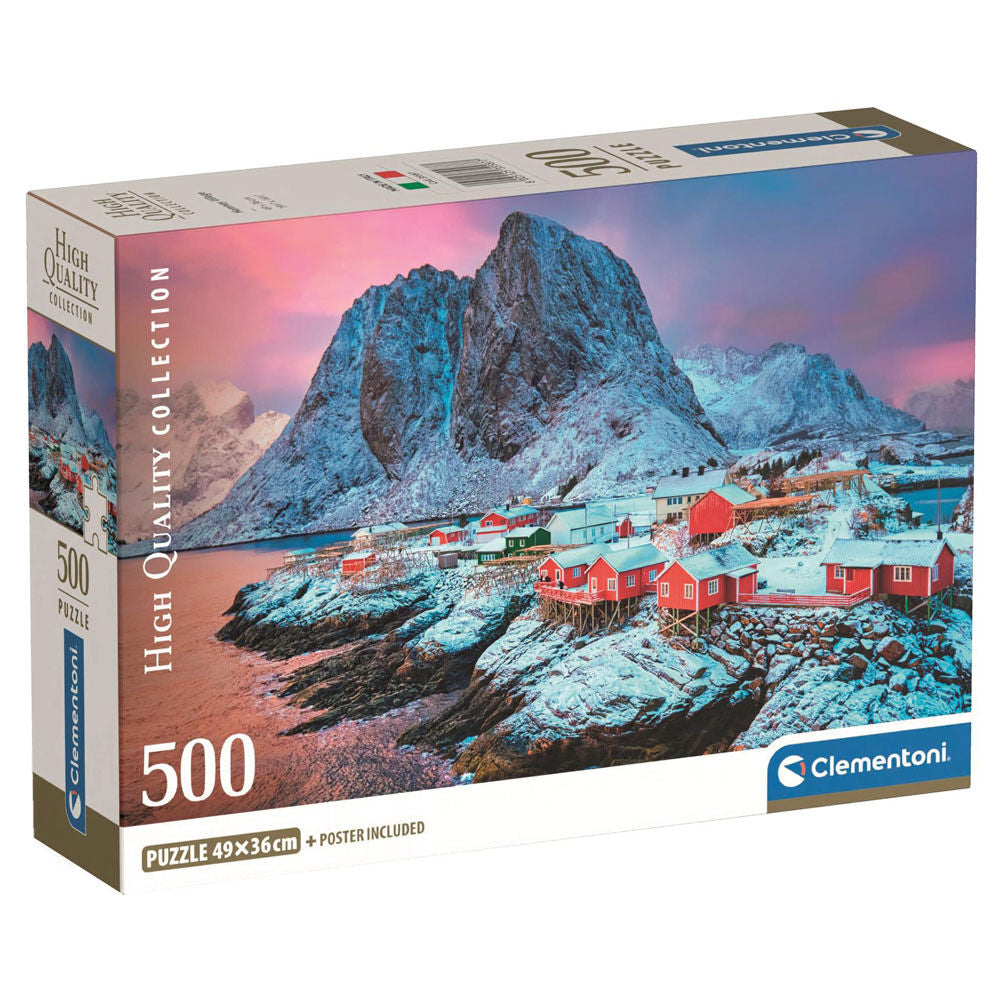 Imagen 1 - Puzzle Hamnoy Village High Quality 500Pzs