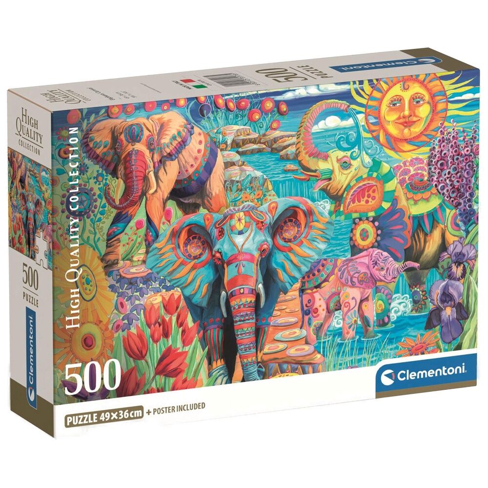 Imagen 1 - Puzzle Elephants’ Carnival High Quality 500Pzs