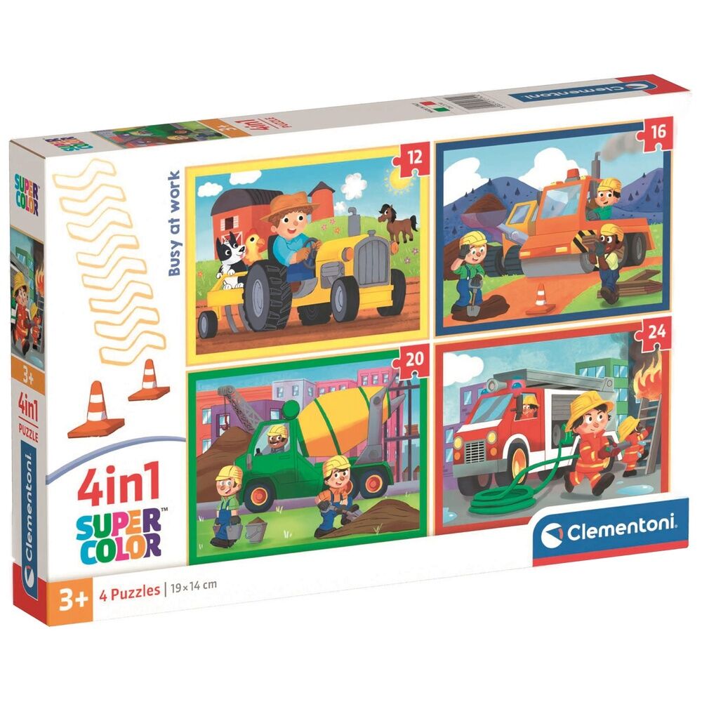 Imagen 1 - Puzzle Ocupado En El Trabajo 12+16+20+24Pzs