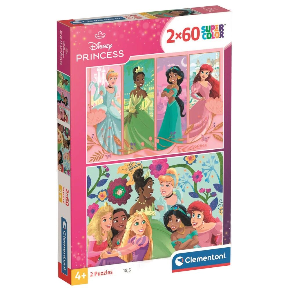 Imagen 1 - Puzzle Princesas Disney 2X60pzs