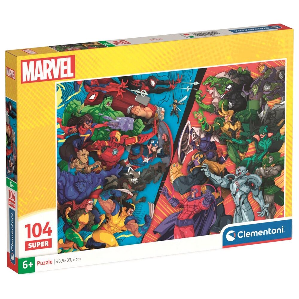 Imagen 1 - Puzzle Super Heroes Vs Villanos Marvel 104Pzs