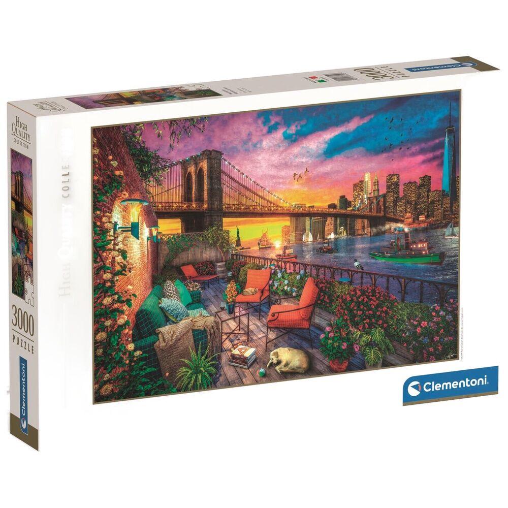 Imagen 1 - Puzzle Manhattan Balcony Sunset High Quality 3000Pzs
