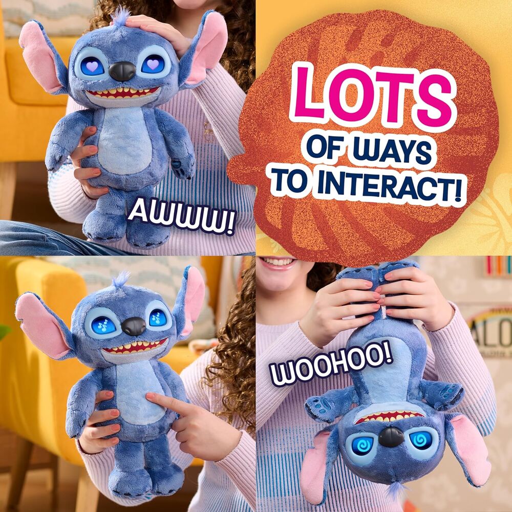 Imagen 6 - Peluche Interactivo Stitch Disney 30Cm