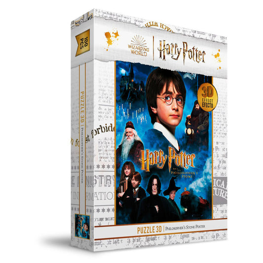 Imagen 1 - Puzzle Efecto 3D Piedra Filosofal Harry Potter 100Pzs