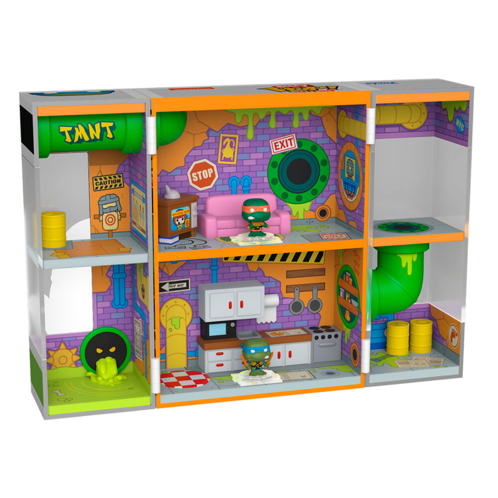 Imagen 1 - Figura Bitty Pop Boxes Tortugas Ninja Sewer Lair