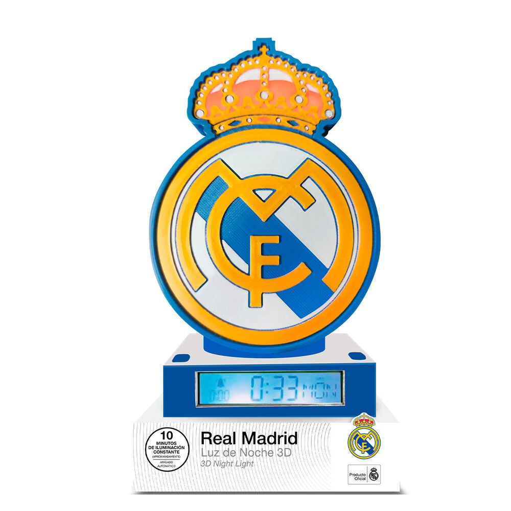 Imagen 1 - Lampara Despertador 3D Real Madrid