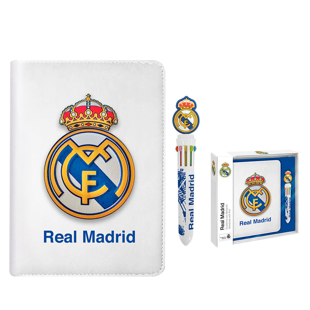 Imagen 1 - Cuaderno + Boligrafo Real Madrid