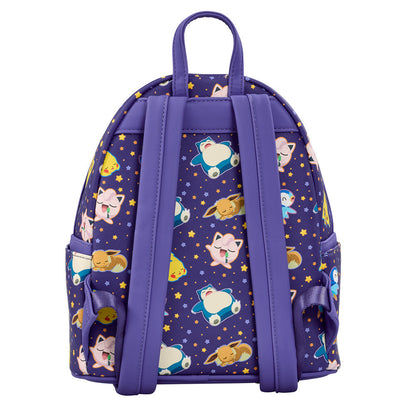 Imagen 3 - Mochila Sleeping Pikachu And Friends Pokemon Loungefly 26Cm