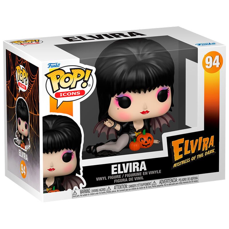Imagen 2 - Figura Pop Elvira Mistress Of The Dark Elvira With Pumpkins