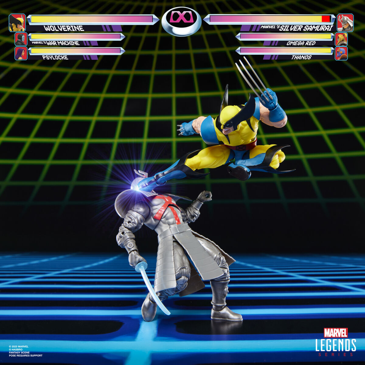 Imagen 5 - Blister 2 Figuras Wolverine & Silver Samurai Gameverse Marvel Legends 15Cm