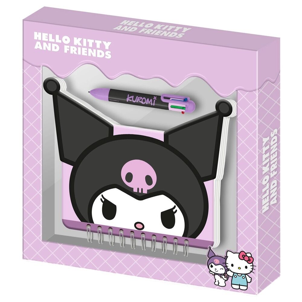Imagen 1 - Diario + Boligrafo Kuromi Hello Kitty And Friends