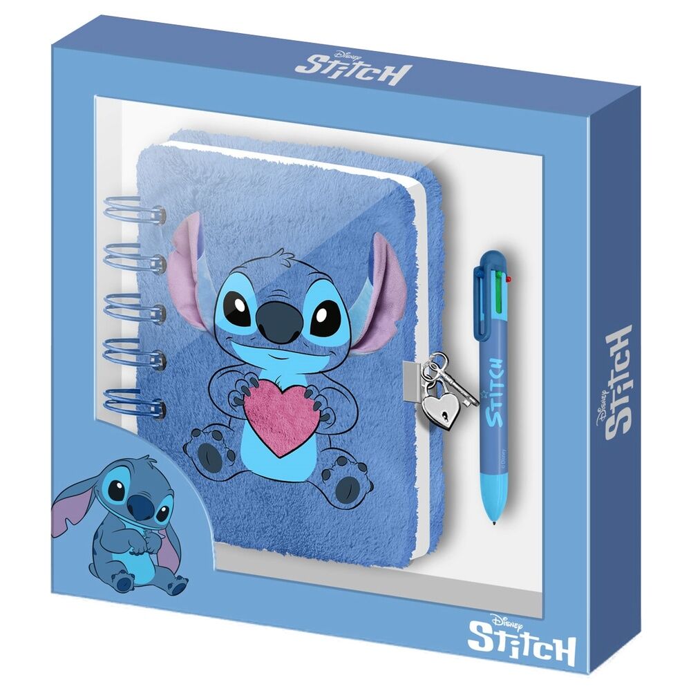Imagen 1 - Diario Peluche + Boligrafo Stitch Disney