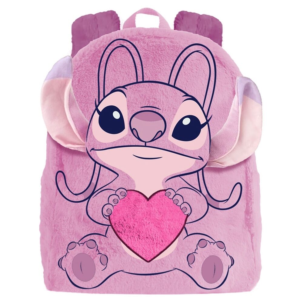 Imagen 1 - Mochila Peluche Corazon Angel Stitch Disney