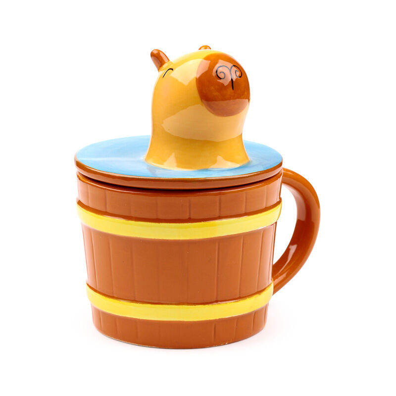 Imagen 1 - Taza Con Tapa Capibara