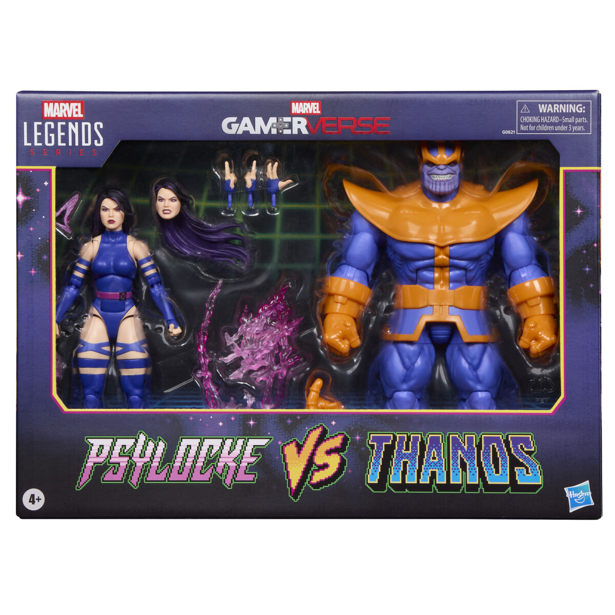 Imagen 1 - Blister 2 Figuras Psylocke Vs Thanos Gameverse Marvel Legends 15Cm