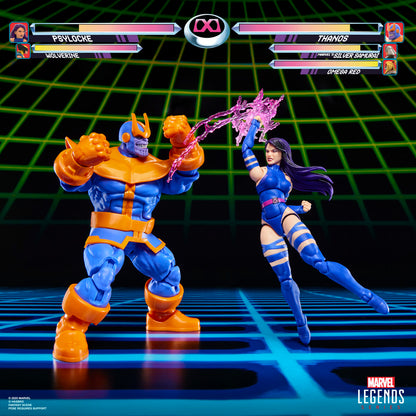 Imagen 5 - Blister 2 Figuras Psylocke Vs Thanos Gameverse Marvel Legends 15Cm
