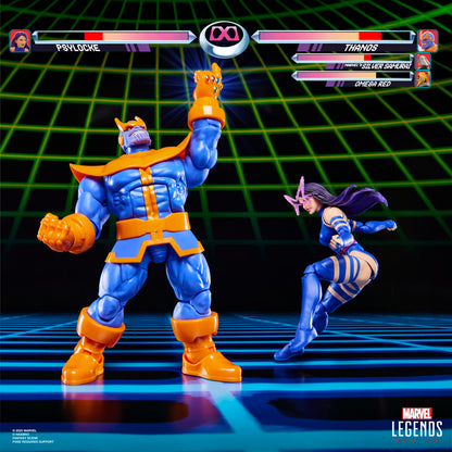 Imagen 6 - Blister 2 Figuras Psylocke Vs Thanos Gameverse Marvel Legends 15Cm