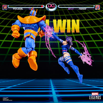 Imagen 10 - Blister 2 Figuras Psylocke Vs Thanos Gameverse Marvel Legends 15Cm