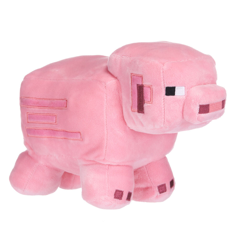 Imagen 1 - Peluche Cerdo Minecraft 26Cm