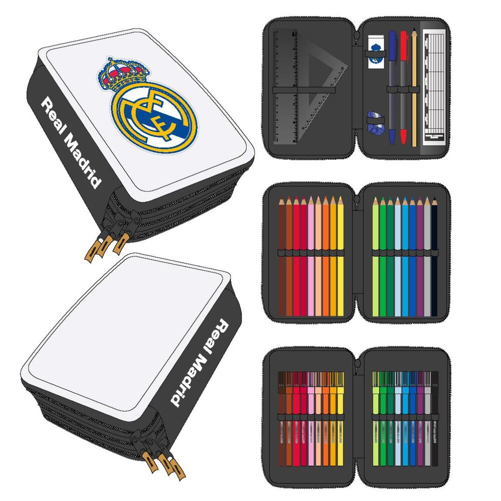 Imagen 1 - Plumier Real Madrid Triple