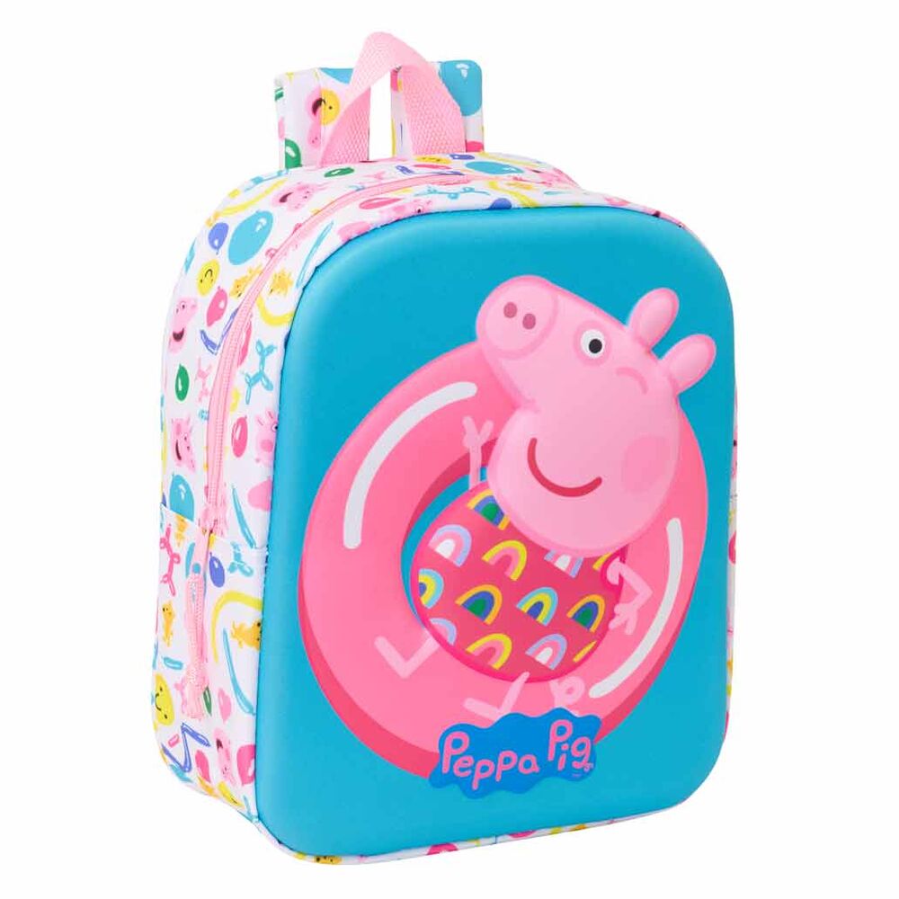 Imagen 3 - Mochila 3D Peppa Pig 27Cm