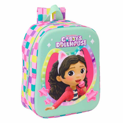 Imagen 3 - Mochila 3D La Casa De Muñecas De Gabby 27Cm