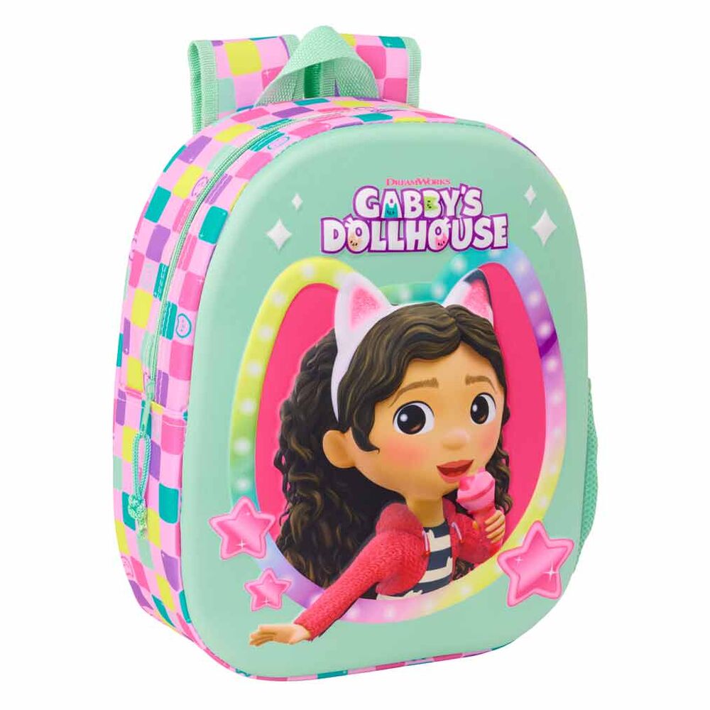 Imagen 3 - Mochila 3D La Casa De Muñecas De Gabby 33Cm