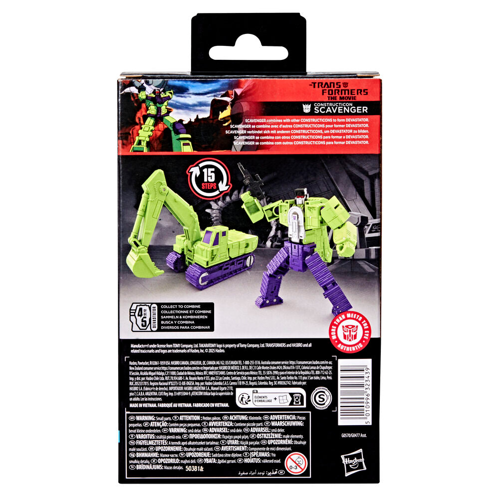 Imagen 3 - Figura Constructicon Scavenger Studio Series Transformers The Movie 11,5Cm