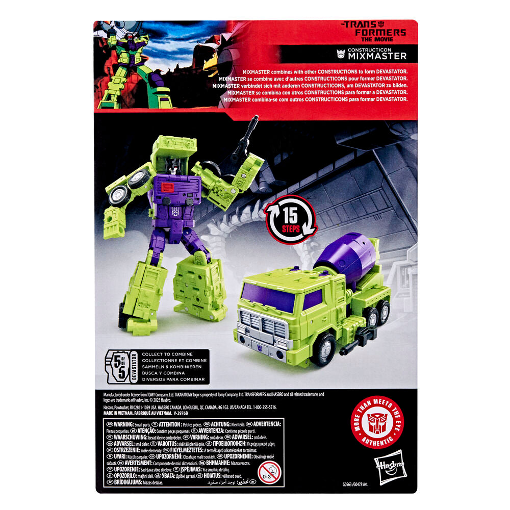 Imagen 5 - Figura Constructicon Mixmaster Studio Series Transformers The Movie 11,5Cm